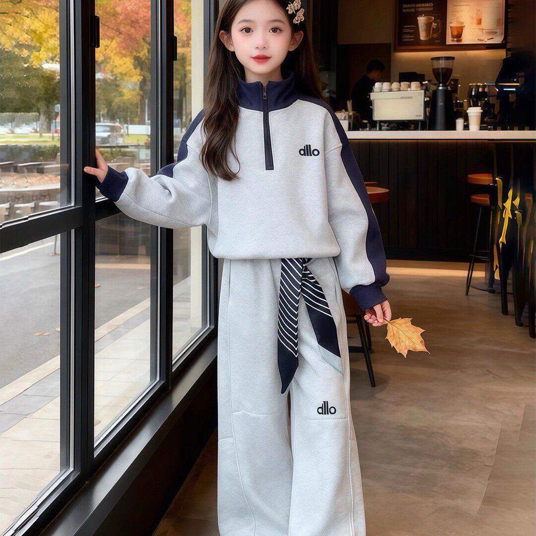 女大童2026新款春秋运动套装