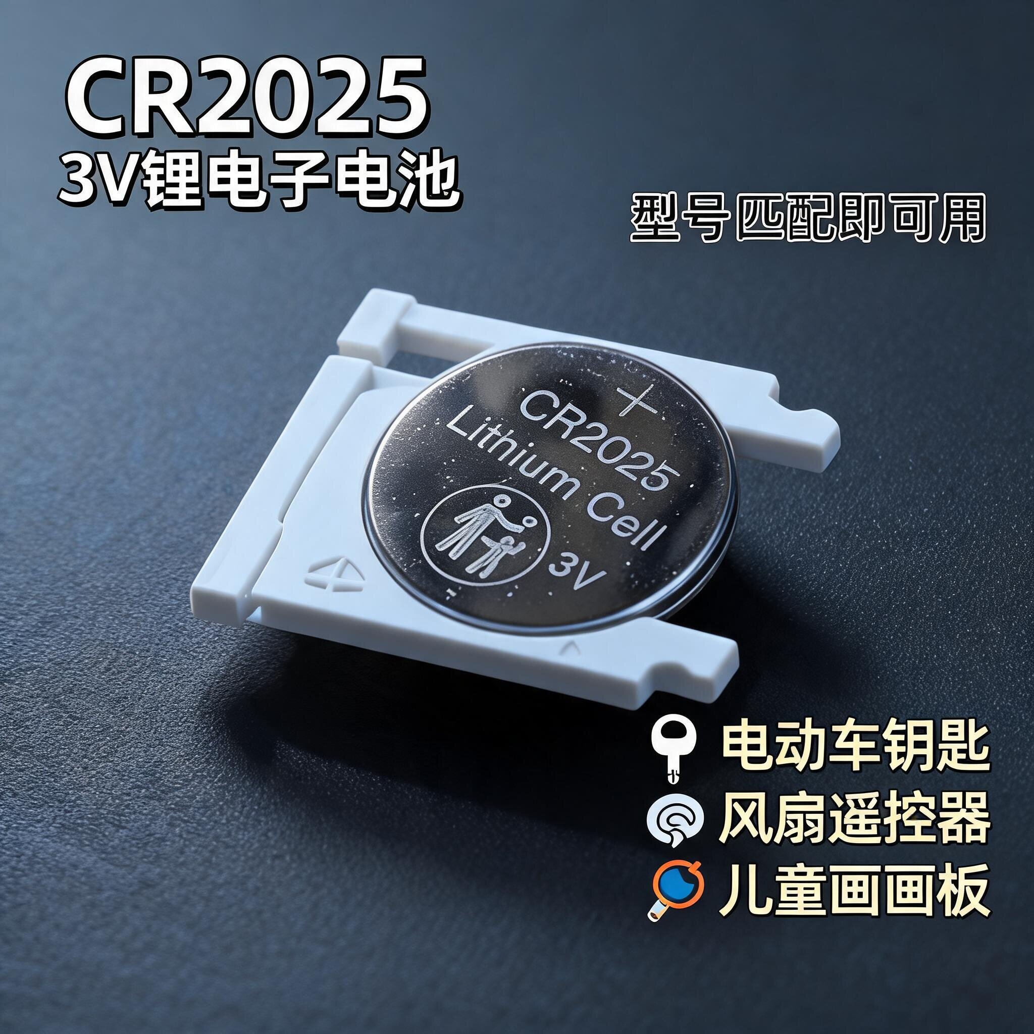 CR2025纽扣电池车钥匙遥控器