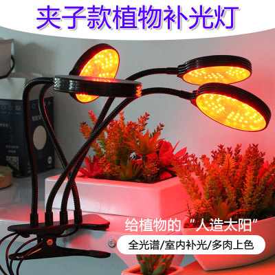 全光谱植物生长灯usb补光灯养花种菜红蓝光多肉上色防徒长可定时