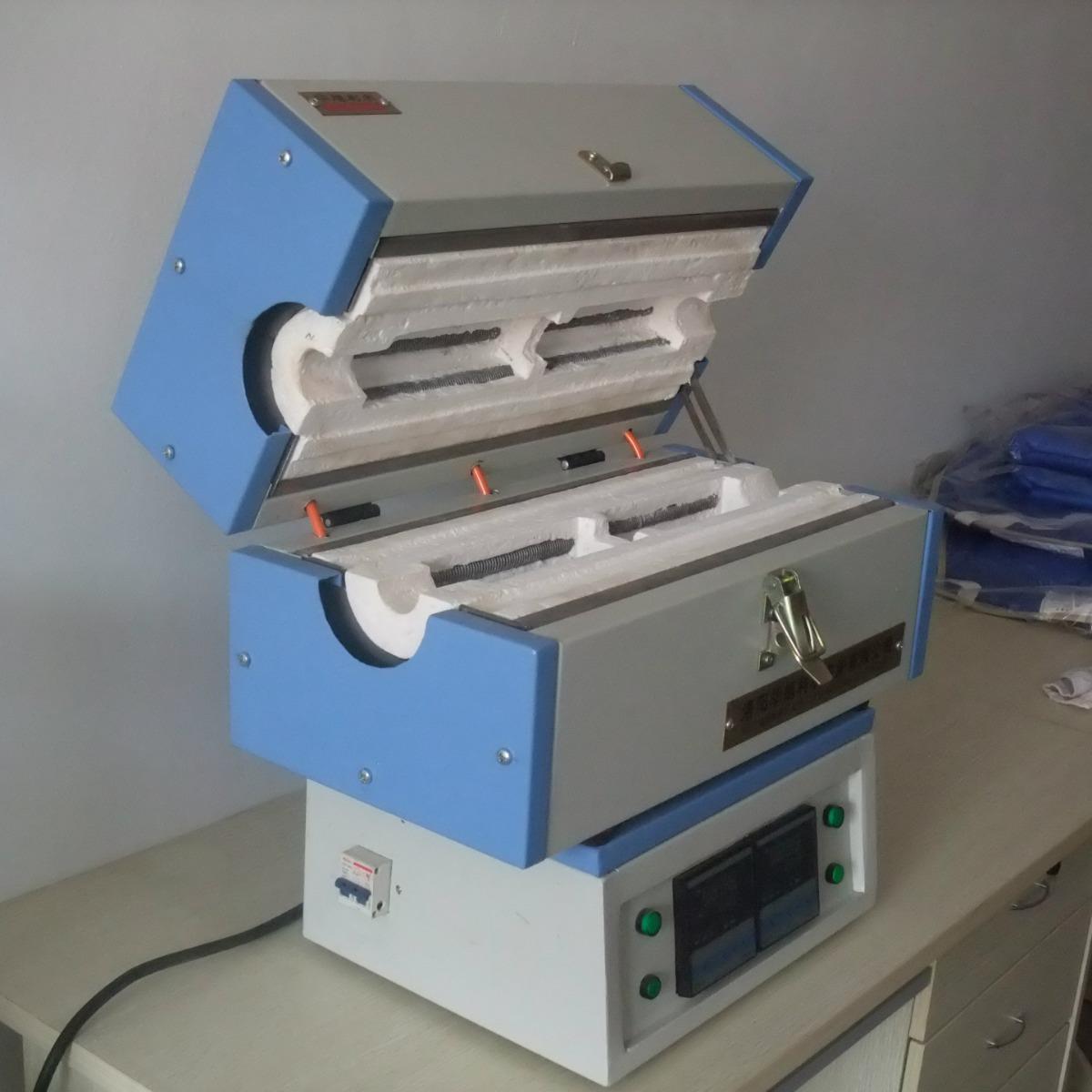 厂家供应节能型水平两区管式炉大学实验室用实验炉管式实验炉