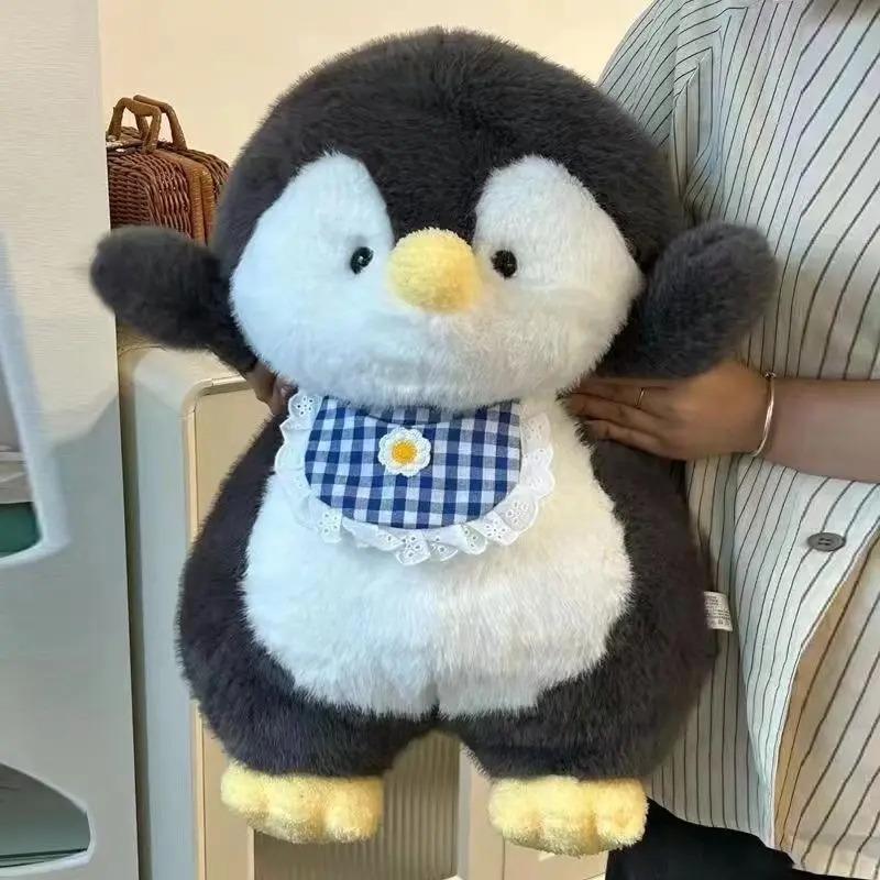 旗舰品质可爱肚兜企鹅宝宝毛绒玩具公仔睡觉抱枕儿童女生礼物玩偶