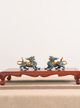 红木紫光檀明式盆栽艺术展示托架茶壶铜葫芦花瓶摆件饰品长方底座