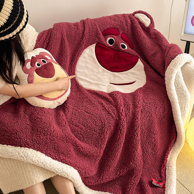 加厚冬季盖毯珊瑚绒毛毯子毛绒小被H子床上用垫办公室午睡毯