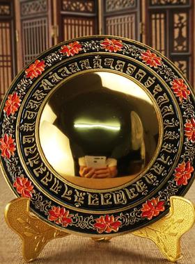 合金准提镜摆件准提宝镜准提菩萨铜镜挂饰铜镜家居客厅装饰品