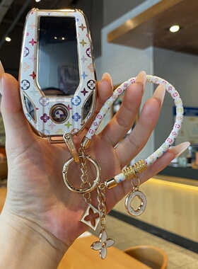 适用宝马液晶钥匙套7系730li 740男5系535LE6系GT扣X3/X5/X7壳女