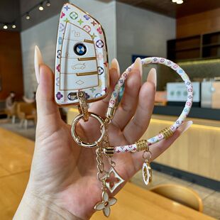 530li刀锋X1X3X5LX7三7系车壳扣包女 适用于宝马3系钥匙套5系528