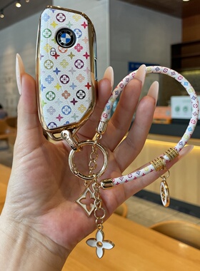 适用于宝马3系钥匙套5系528/530li刀锋X1X3X5LX7三7系车壳扣包女