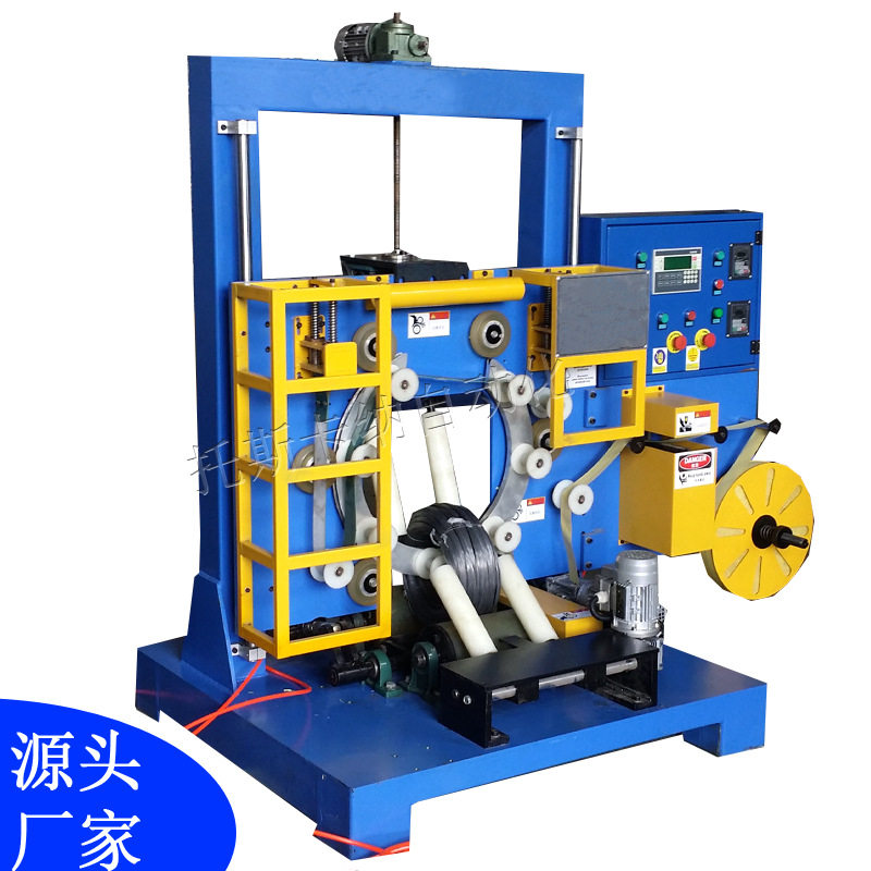 南通自动缠绕铜丝卷裹包机铜丝缠绕包装机铝丝缠绕打包机上门安装