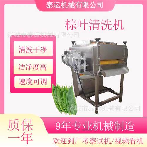 枇杷叶毛刷清洗机全自动粽叶清洗设备箬竹叶清洗机器萝卜叶洗叶机