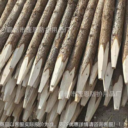 防汛木桩建桩筑GVC道坡防洪杉河木工程围堰打木坡绿化支撑杆松原