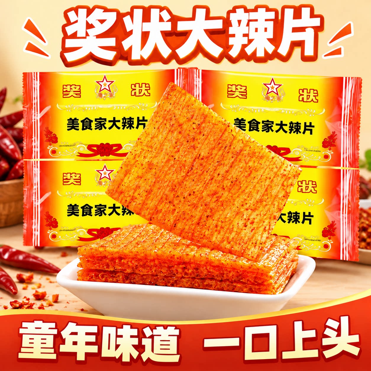经典儿时辣条辣片！批发价很划算