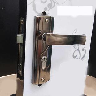 老式 铁面板换锁室内卧室房门锁室内钢木门锁小50门把手门锁锁具