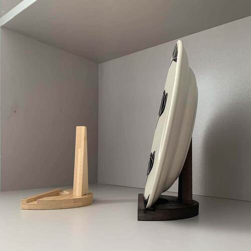盘子展示架实木赏盘架碟子摆放架瓷盘托架装饰盘子支架展示盘架子