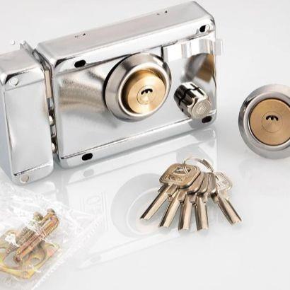 外装门锁老式防盗锁防撬家用大门铁门木门房门锁冷轧钢通用型锁具