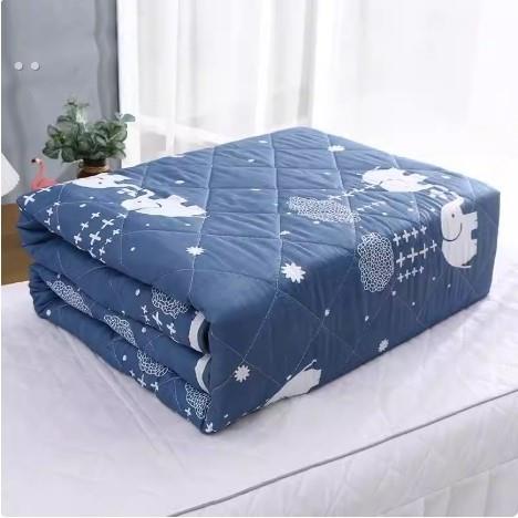 夏天水洗棉空调被夏凉被子薄款可机洗可水洗单人双人加大款学生被