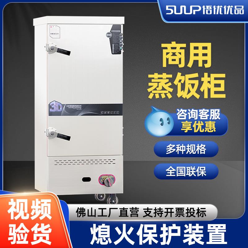 商用燃气蒸饭柜食堂电蒸箱饭店学校商业蒸米饭馒头菜蒸饭车蒸饭机
