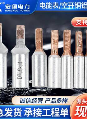 电能表铜铝过渡连接插针断路器空开电表线鼻子GTLA/DTLC接线端子