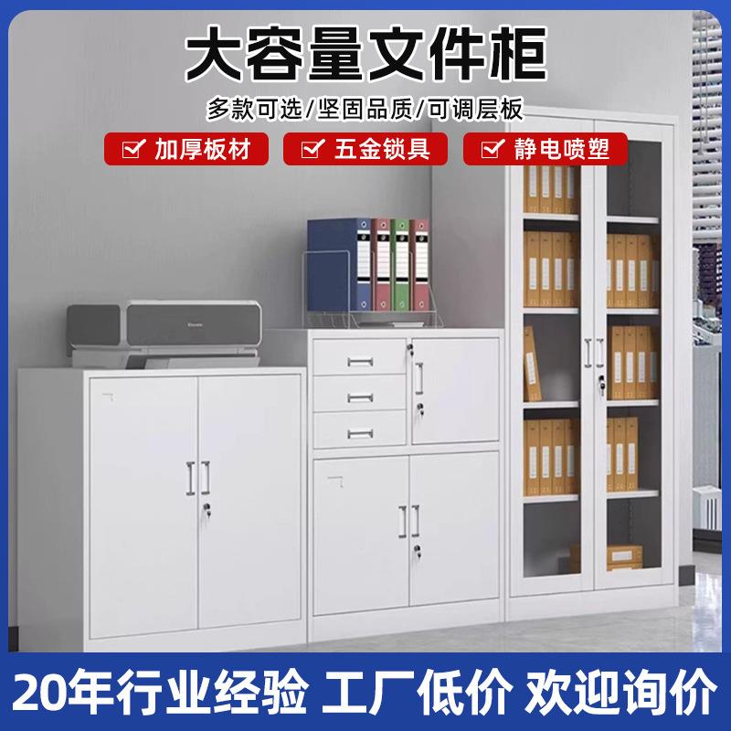 钢制办公室文件柜矮柜财务凭证柜图书馆学校档案资料柜更衣柜带锁
