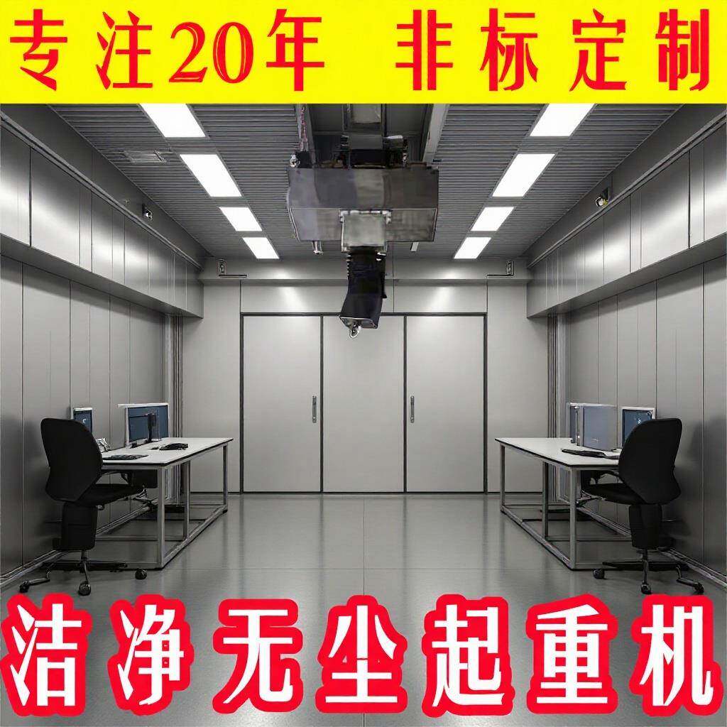 洁净室起重机无尘室运行固定洁净单双梁行车不锈钢架遥控操作