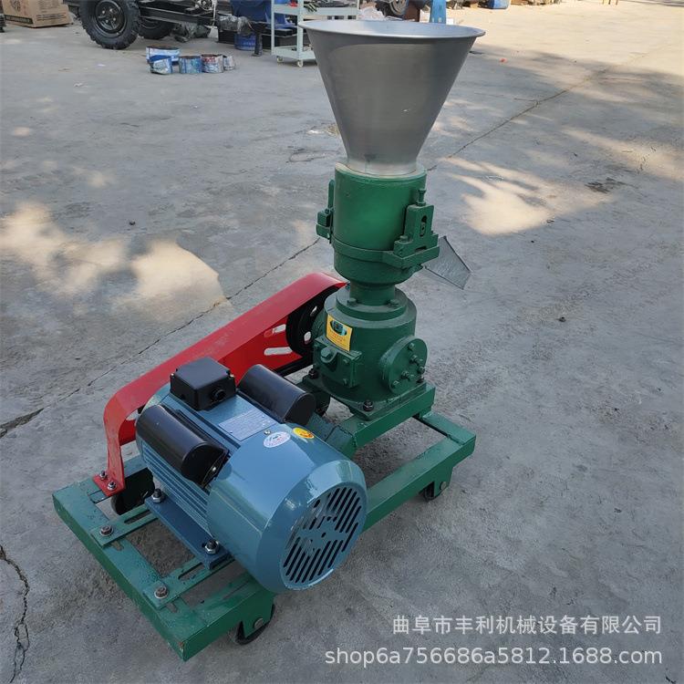 家禽家畜饲料颗粒机干进干出家用电饲料造粒机柴油款养殖造粒机