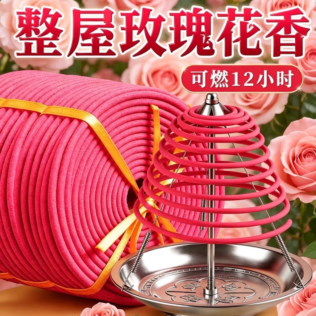 12小时玫瑰花香室内卫生