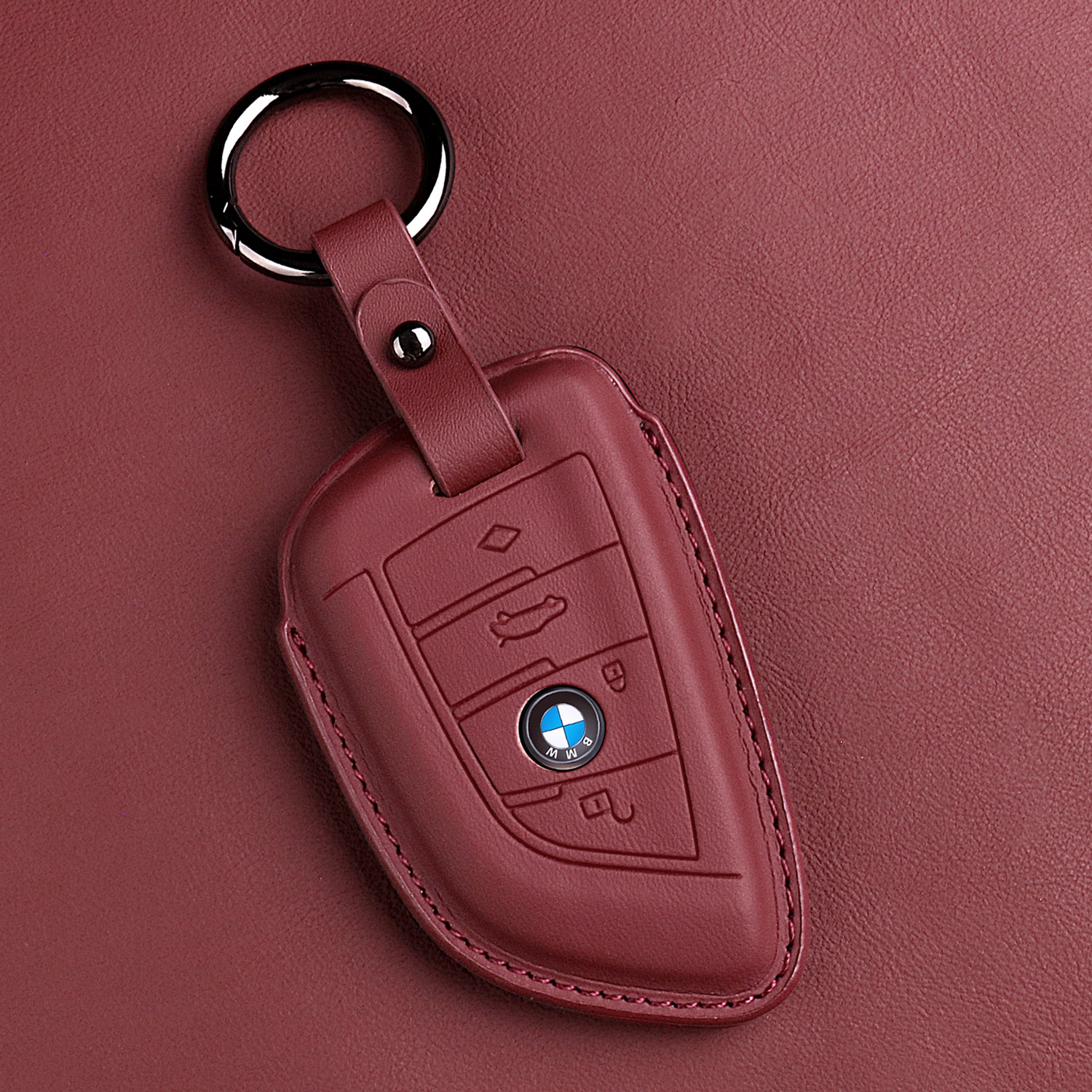 2025款宝马3系真皮钥匙套26款5系X3i325豪华X1X7领先330扣525专用