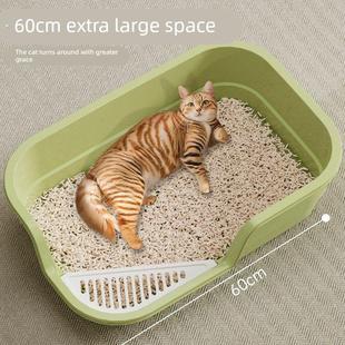 南沙盆猫砂盆超大号全封闭式厕所幼猫猫沙屎盆溅出防外溅防臭猫砂