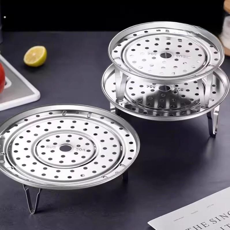 04不锈钢蒸屉蒸笼片馒头垫炒锅隔层蒸格蒸锅蒸篦子蒸片蒸盘蒸架