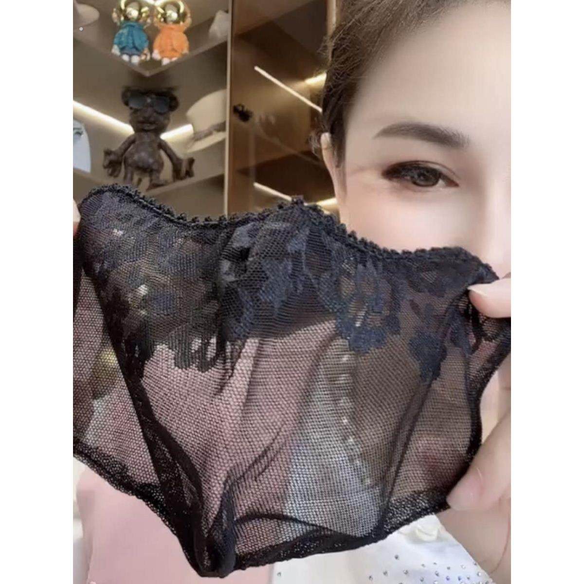 夏天雪纺防晒蕾丝面罩透气女轻薄立体花朵骑行户外面纱围脖出游