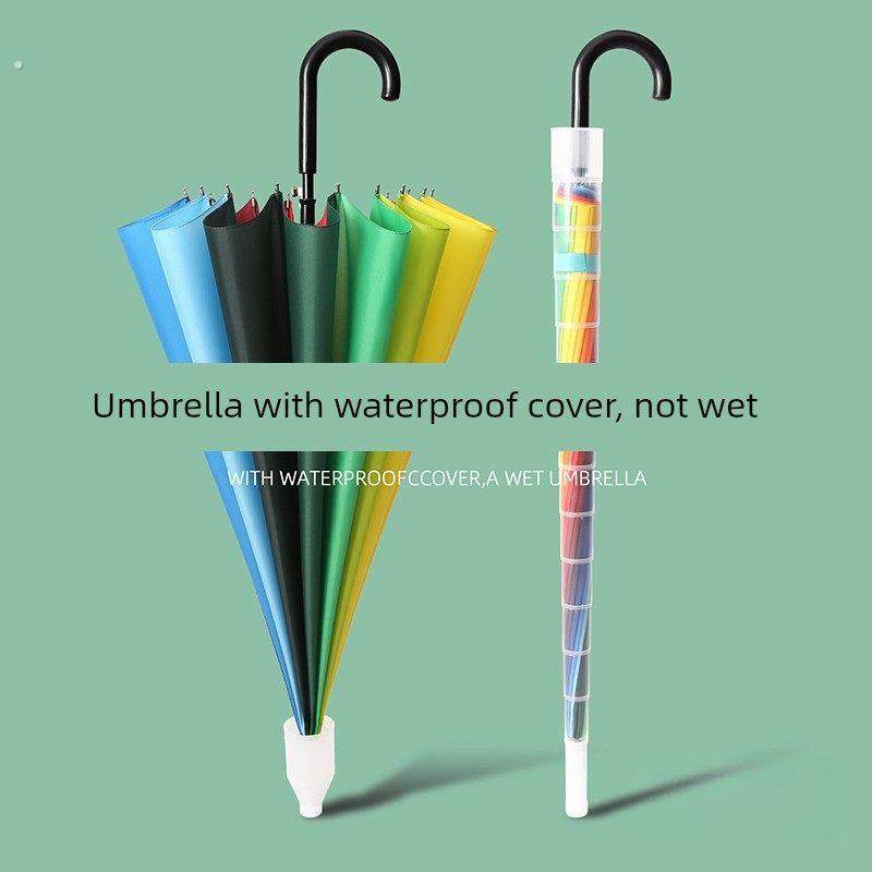 儿童彩虹雨伞带防水套男孩弯柄小学生16骨长柄伞女孩带防水套直柄,婴童用品,儿童雨伞/防晒伞,淘宝优惠券,粉丝福利购,淘宝优惠卷