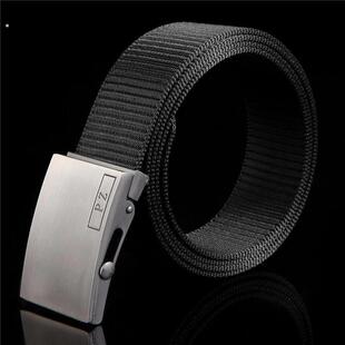 男士帆布腰带裤腰带皮带自动皮带头裤带青年帆布皮带潮休闲滚轴