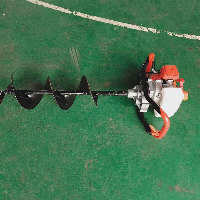 小型农用汽油挖树机械苗圃树木种植钻坑设备手提便捷钻洞机