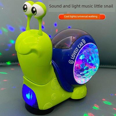 抖音网红会跑动点头的蜗牛玩具音乐电动男女孩儿童0-1岁益智开发2