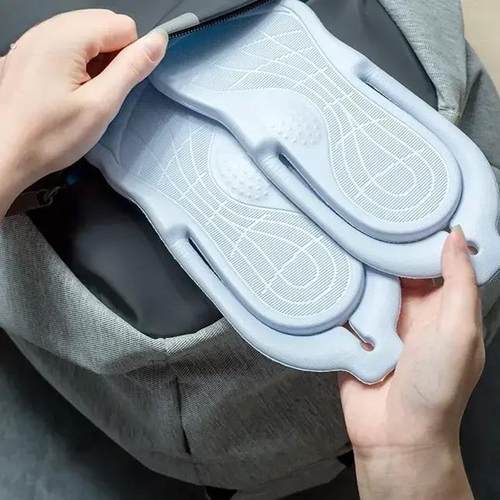 旅行便携式折叠拖鞋防滑旅游超轻游泳女浴室洗澡防滑可拆卸人字拖