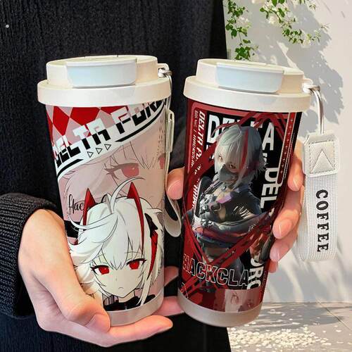 麦晓雯杯子三角洲行动维什戴尔骇爪麦小鼠保温杯不锈钢吸管双饮