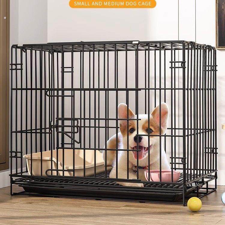 狗笼子小型犬猫笼子宠物笼子大型犬带厕所家用室内中型犬猫狗别墅