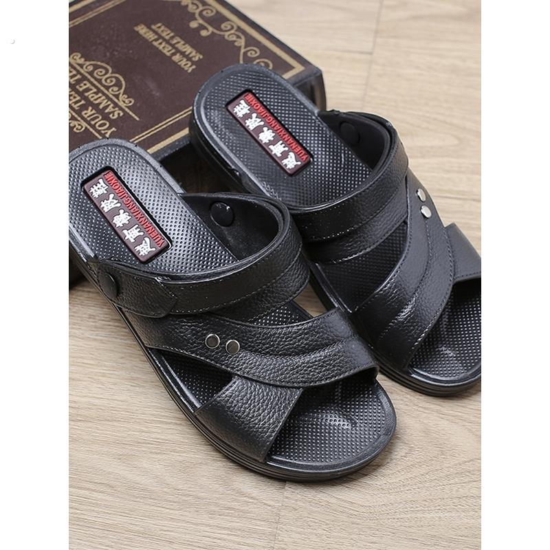 越南橡胶韩版防滑休闲男凉拖鞋舒适耐穿质量男士凉鞋夏季新款