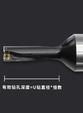 小直径u钻暴力钻WC型SO SP型平底快速钻头内冷D10-D13.5数控小U钻