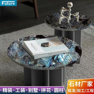 天然大理石台面餐桌子石装饰柜台面餐桌与茶几面吧台石鞋柜面石材