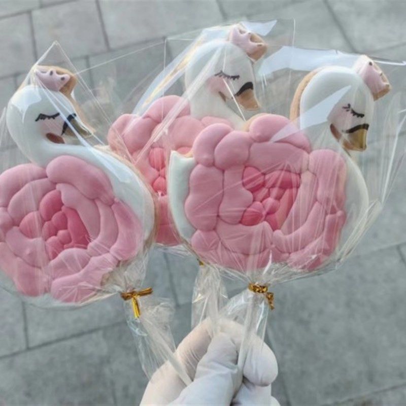 天鹅糖霜饼干火烈鸟立体翻糖工具按压式工具蛋糕装