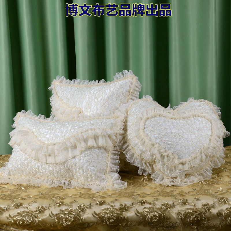 博文布艺品牌蕾丝抱枕腰枕糖果南瓜枕欧式靠垫流金岁月