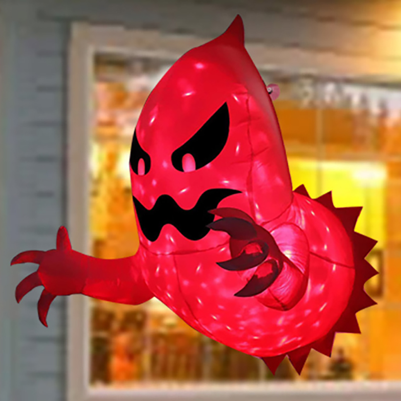 万圣节装饰品南瓜灯布置摆件道具挂饰场景发光幽灵气模户外窗户