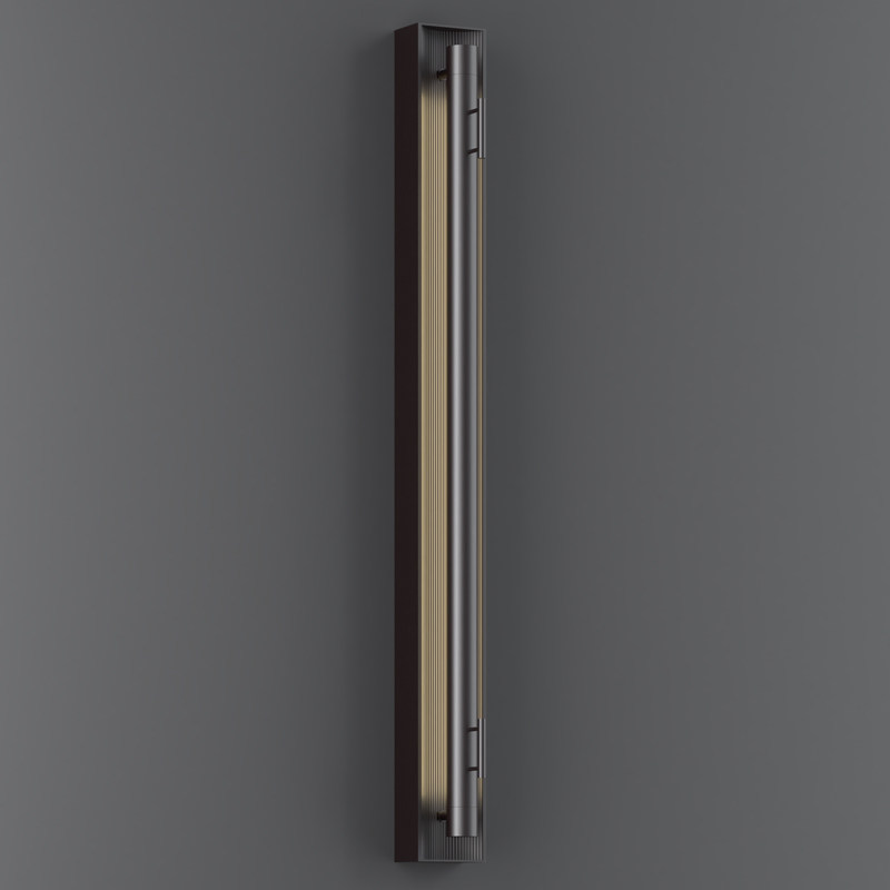 新中式镜前灯浴室长壁灯酒店别墅会所民宿过道书房壁画条纹壁灯