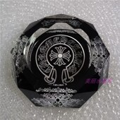 水晶玻璃烟灰缸客厅室家居茶几图案个性 饰 奢华装