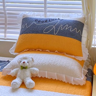 枕头套48cmx74cm单个高端枕芯内胆套男枕芯套家用 夹棉枕套一对装