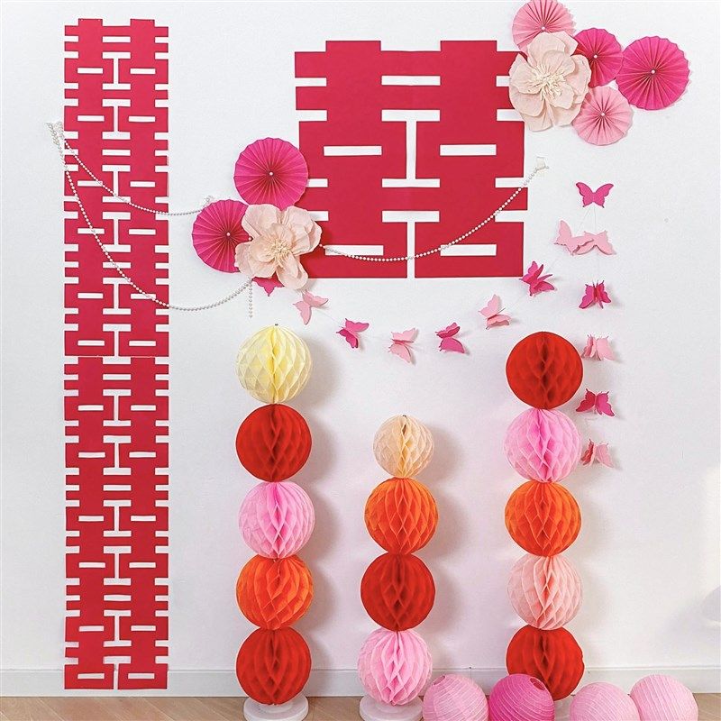 婚房布置结婚新房客厅沙发背景墙装饰婚礼男方女方卧室拉花套装,节庆用品/礼品,婚房装扮用品,淘宝优惠券,粉丝福利购,淘宝优惠卷