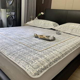 冰丝席可水洗1518T米床笠款 轻奢风空调凉席三件套夏季 全包席子