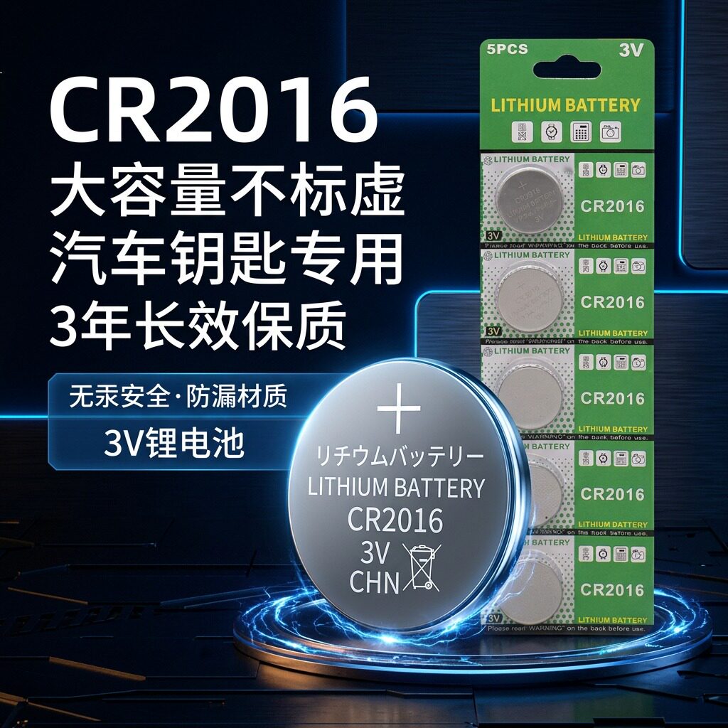 CR2016/3V纽扣电池车钥匙遥控器