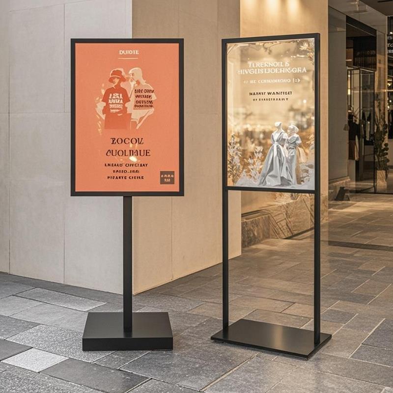 kt板支架展架立式落地式广告牌展示牌商场双杆立牌海报架宣传定制