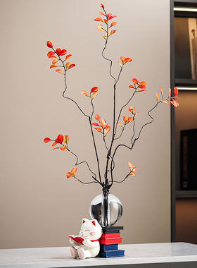 招财猫摆件客厅酒柜电视柜玄关